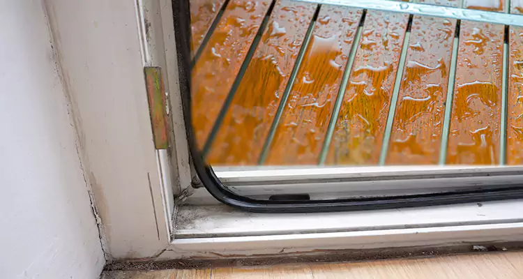 Water Leaking Wooden Patio Doors Repair in Navarre, FL